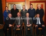Members from Dunloy Executive Club Committee pictured with Michael Hasson, Ulster GAA President